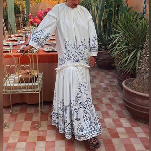 ALEMAIS leela midi dress